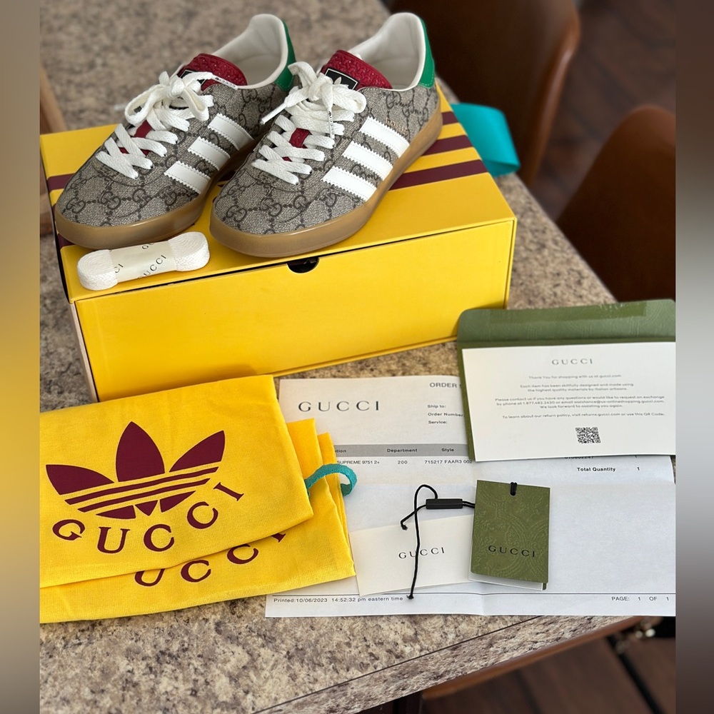 Adidas x Gucci Gazelle Sneakers - Picture 2 of 12